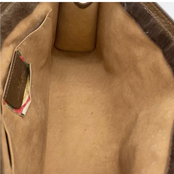 💯 Authentic Gucci suprime GG Sherry Line PVC Brown Clutch Bag NS080844 - Picture 11 of 15